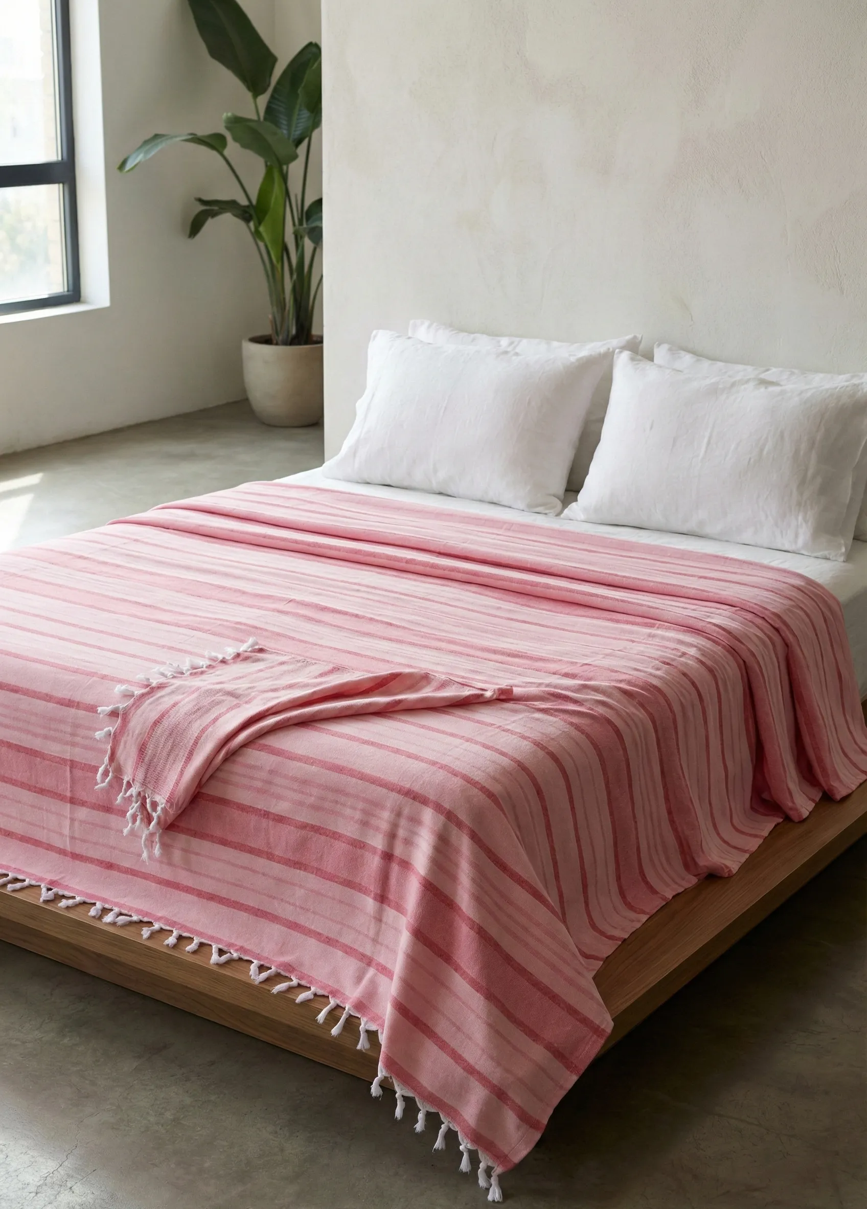 Cotton Blend Pique Blanket